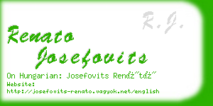 renato josefovits business card